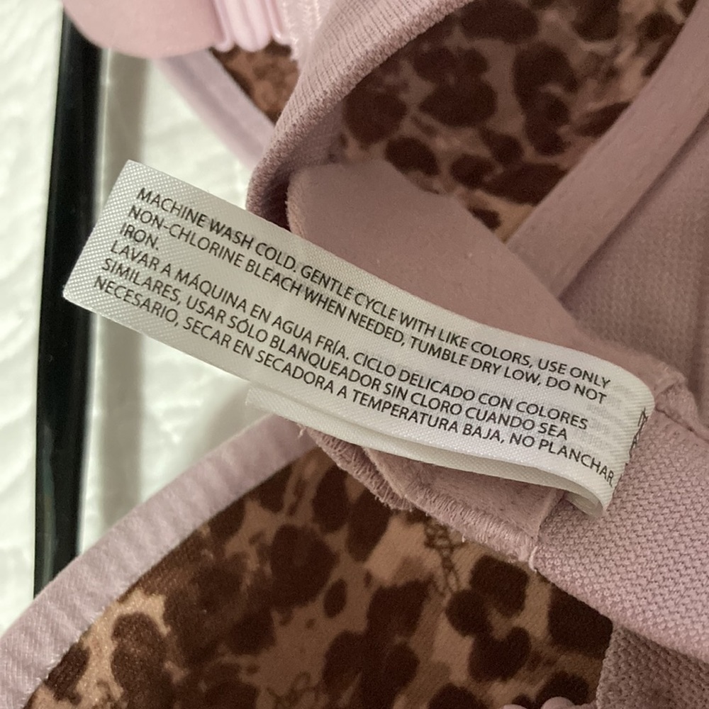 Mauve Longline Wireless Bra - Picture 7 of 7